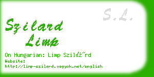 szilard limp business card